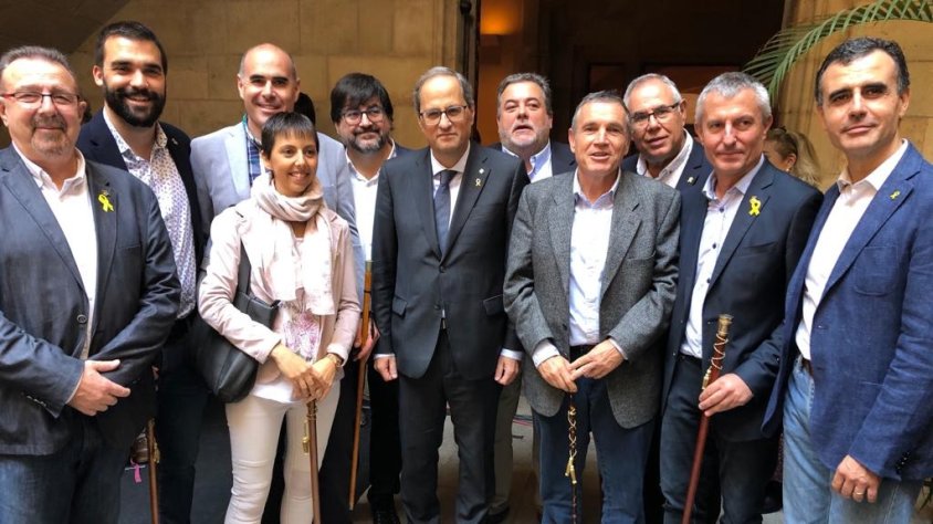 Alcaldes de l'alt Penedès amb el President de la Generalitat