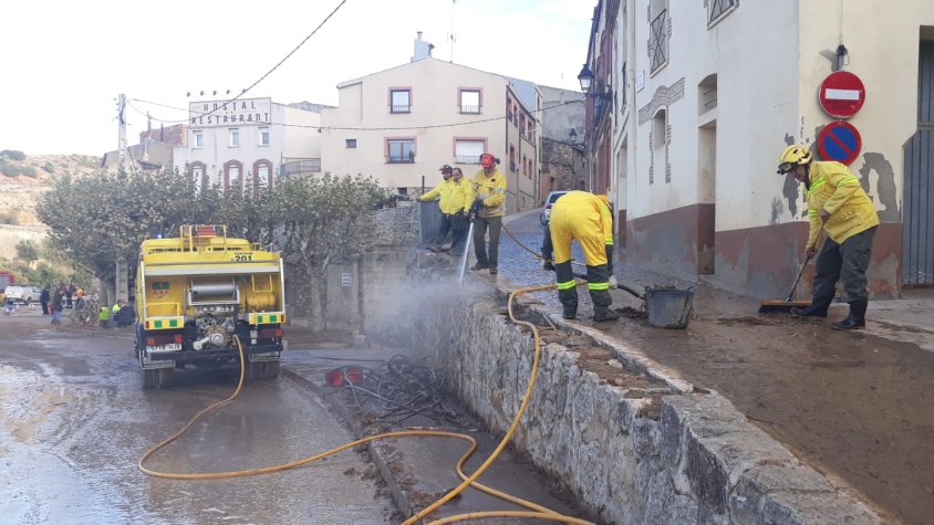 L'ADF de Font-rubí presta ajuda a les inundacions de l'Espluga de Francolí i a la recerca dels desapareguts