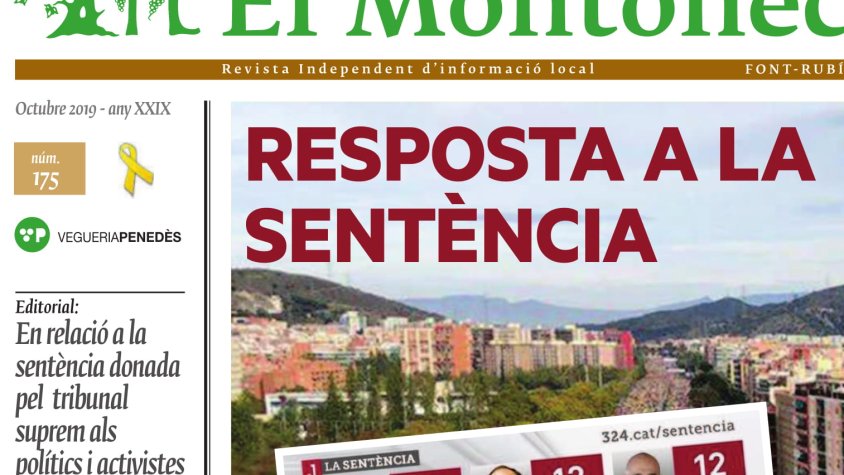 Portada Montònec número 175 octubre 2019