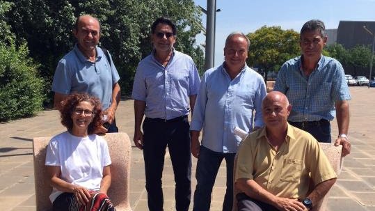 Antoni Borràs, Santiago Vallès, Joan Pascual, Jaume Domènec, Isabel Vidal i Miquel Sendra.