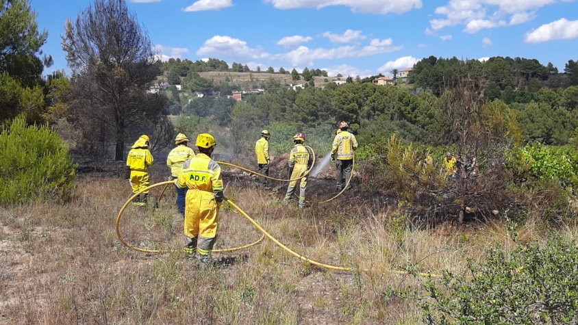 Incendi forestal a Font-rubí