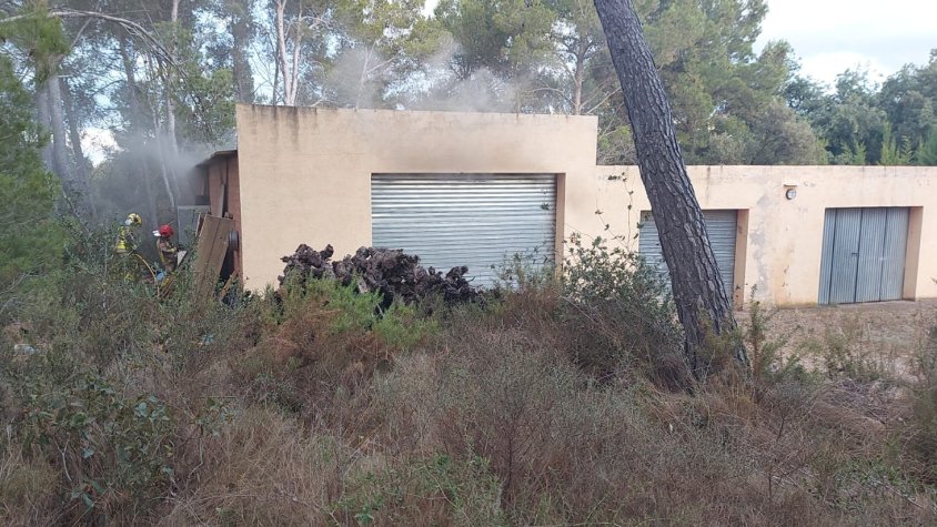 Incendi a Mas Moió