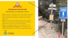 L’ajuntament tanca els camins públics municipals d’àrees boscosos de Font-rubí