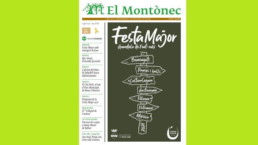 Portada revista Montònec 186