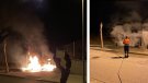 Es cremen dos contenidors a Can Rovireta