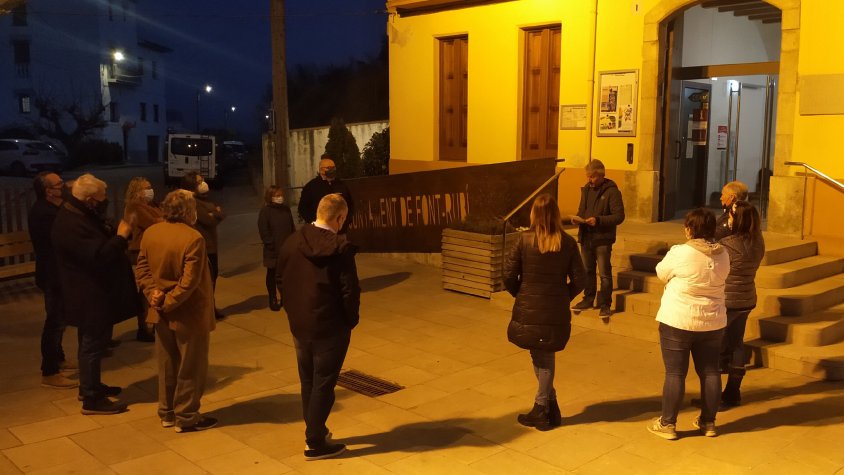 Concentració a Font-rubí en suport al poble Ucraïnès