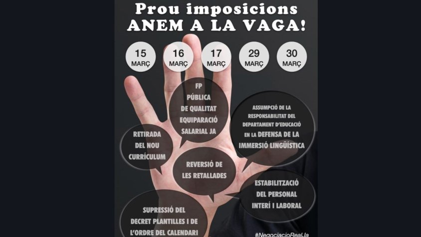 Reivindicacions al sector educatiu