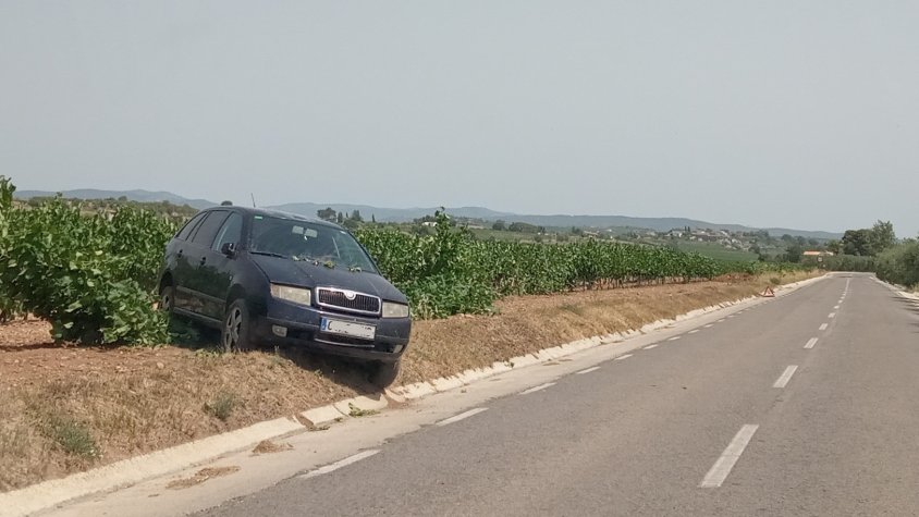 Aparatós accident de cotxe