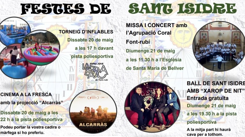 Festes de Sant Isidre 2023 a Font-rubí