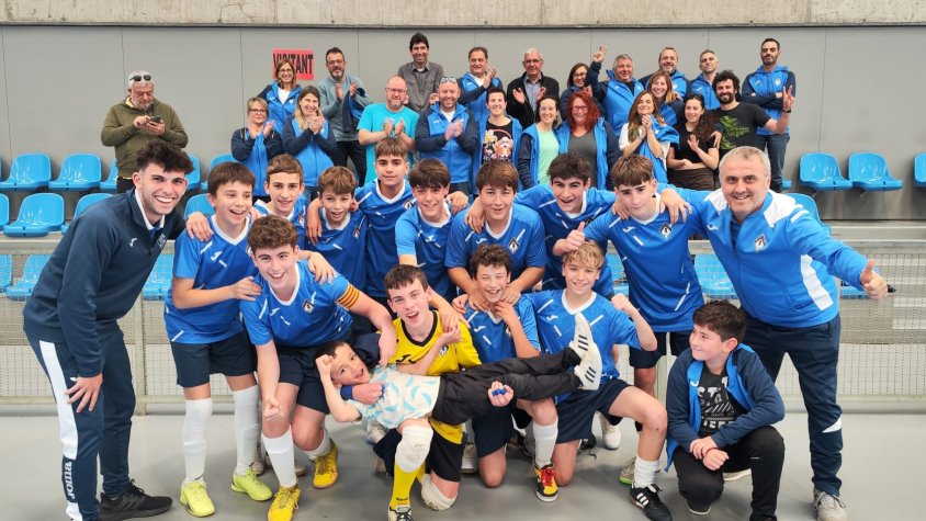 El C.E. Font-rubí de Futsal Infantil, Campió de Lliga