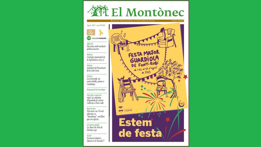 Estim repartint la revista núm. 198 del Montònec