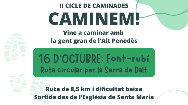 Nou Cicle de Caminades «CAMINEM!» 