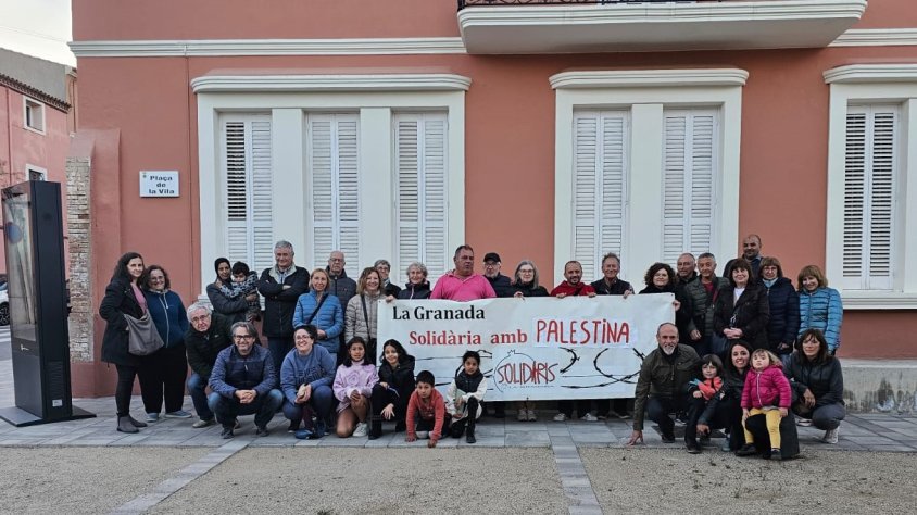 Concentració a La Granada en suport del poble palestí