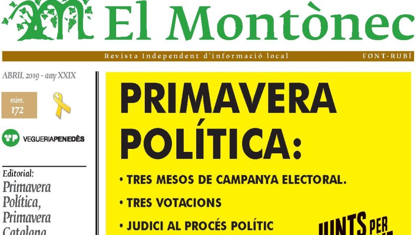 Revista Montònec, 172 d’abril 2019