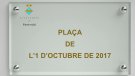 Font-rubí tindrà una Plaça en record al referèndum de l'1 d'Octubre de 2017