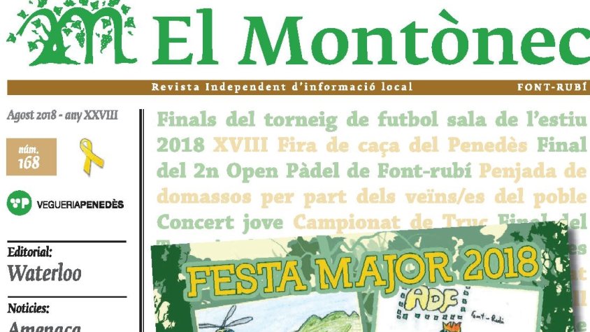 Revista 168 d'agost 2018