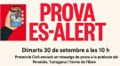 Prova d’alertes al mòbil