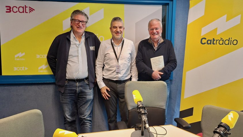 Galimany amb Enric Calpena i Josep M Soler i Sabater.