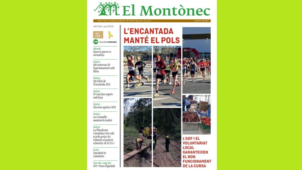 Ja tenim al carrer el Montònec núm. 214 d’abril!