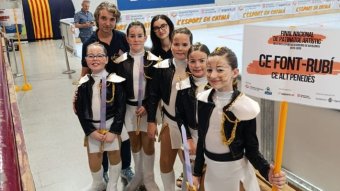 El patinatge artístic de Font-rubí, subcampió de Catalunya